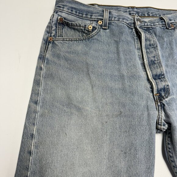 Vintage Levi’s 501 Jeans Mens 36x30 (34x28.5) Button Fly Denim Mexico 501-0193 - Picture 3 of 16